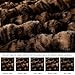 WDCOZY Cheetah Leopard Print Bubble Throw Blanket, Luxury Faux Rabbit Fur Mink Plush Throw for Couch, Sofa and Bed, Soft Fluffy Fuzzy Cozy Blanket for Women, 50x60 inches, Chocolate Brown, 950 GSM