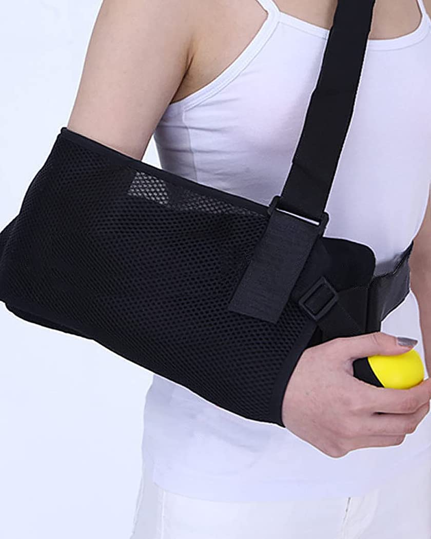 Almohada de abducción de hombro transpirable, soporte fijo para articulación del hombro, fractura de húmero, cabestrillo para brazo, protector de soporte para lesiones en el hombro, izquierd