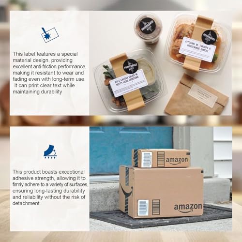 Molabel Compatible Labels for Dymo S0722430 / 99014, 101 x 54 mm, 3 Rolls of 220 Labels - Image 3