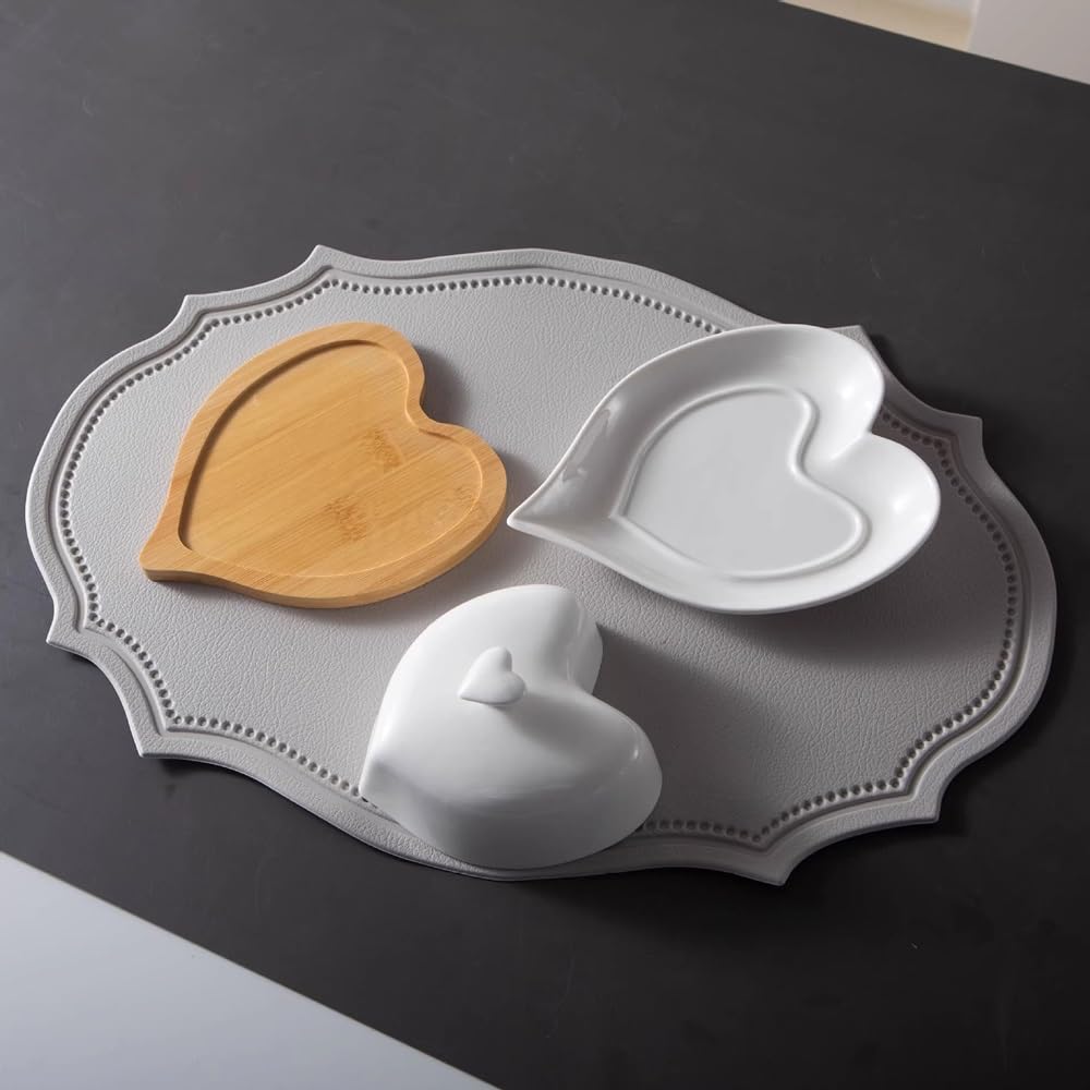 beurrier en céramique, boîte à Fromage Blanche, beurrier avec Fond