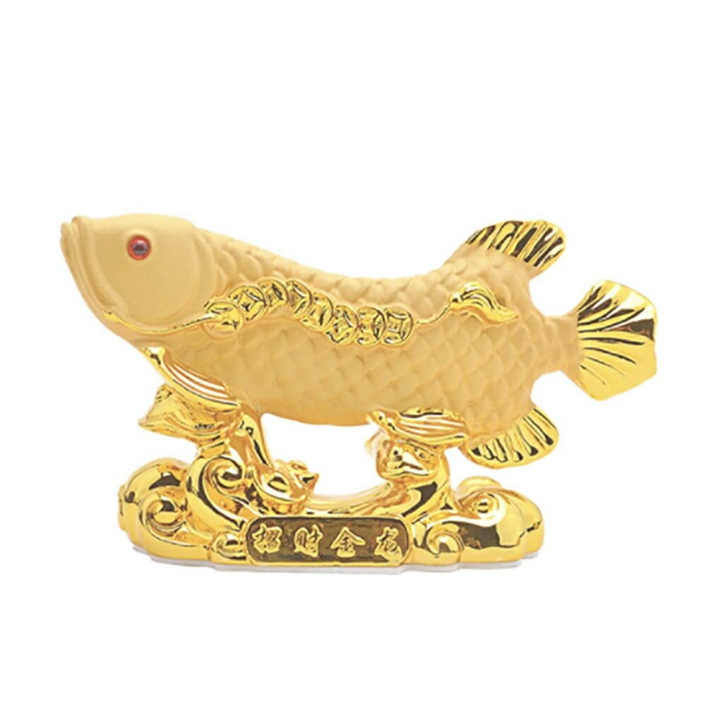 アロワナの置物　白蝶貝 アロワナの置物 白蝶貝