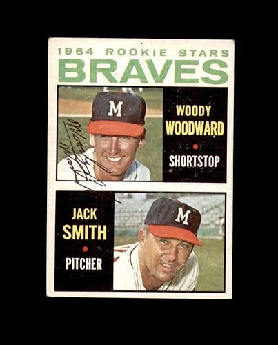 Woody Woodward Signed 1964 Topps Rookie Stars Milwaukee Braves Autograph