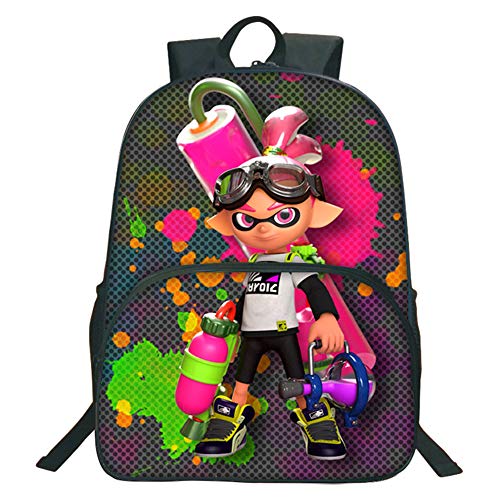 Preisvergleich Produktbild Splatoon Rucksäcke Reizende Kinderrucksäcke für Jungen und Mädchen Karikatur-Sicherheit Anti-verlorener Bügel-Rucksack (Color : A05, Size : 30 X 16 X 40cm)