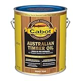 Cabot 140.0019458.007 Australian Timber Oil Water Reducible, Translucent, Honey Teak - 1 Gallon