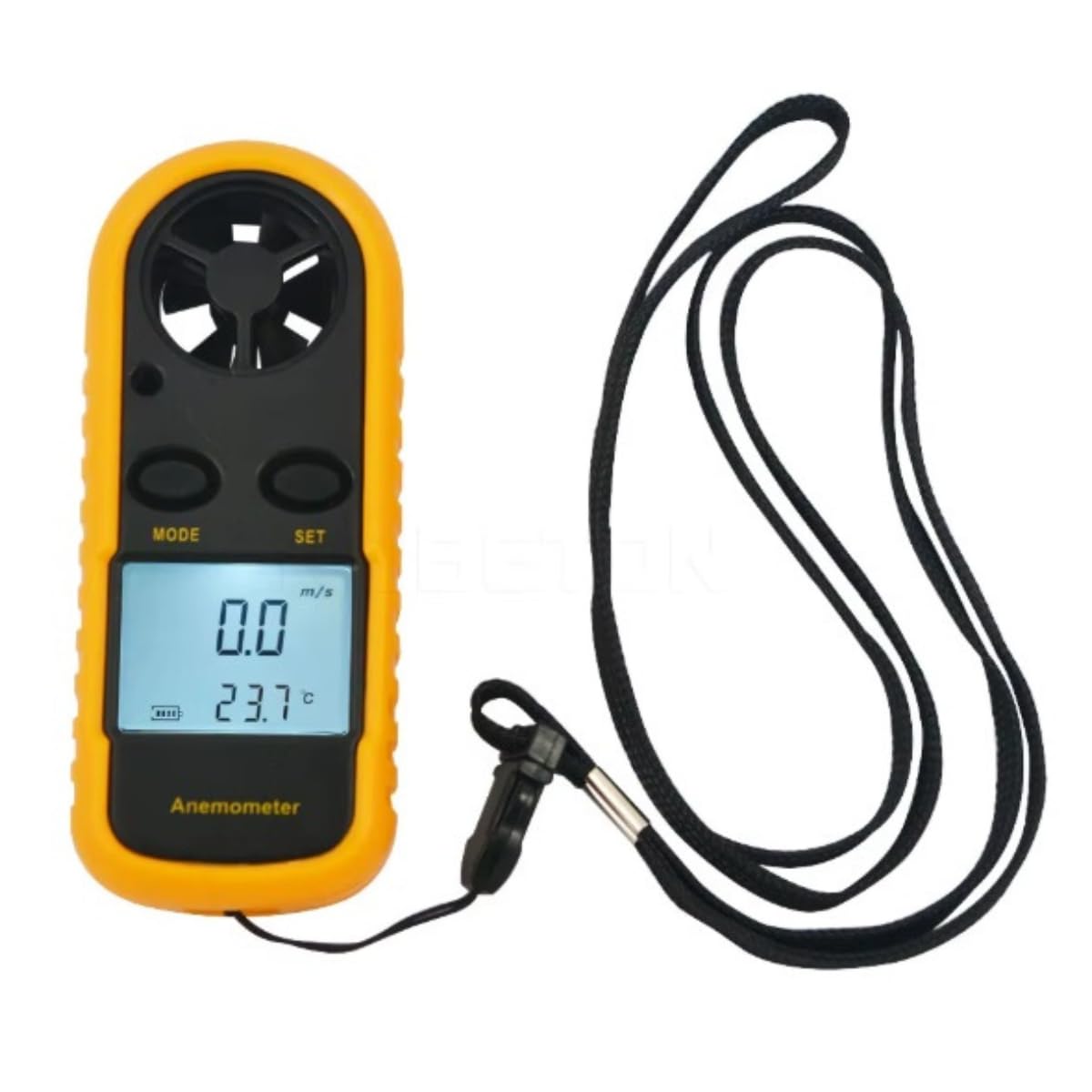 Medidor Anemômetro Digital Velocidade do Vento com Termômetro