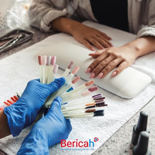 Bericah, Sensinitryl Handschuhe aus Nitril, puderfrei, Größe M, 100 Stück