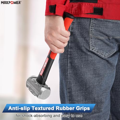 Image of MAXPOWER 2LB Sledge Hammer, 9-1 /4 inch Fiberglass Handle