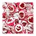 Kywië Herzbonbons zu Hochzeit Taufe Kommunion 500g Großpackung - handgewickelte Rocks-Bonbons mit Herz - Tischdeko, Nascherei, Gastgeschenke zur Deko, Süßigkeiten - in Rot