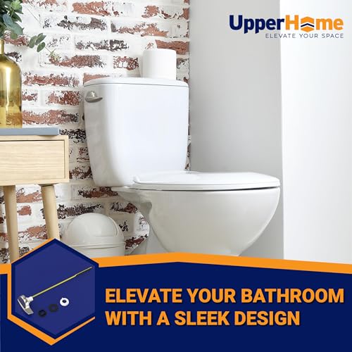 Image of Side Mount Toilet Handle Replacement, Compatible with American Standard, Kohler, TOTO, Gerber and Most Side Mount Toilet Tanks - Nickel Finish