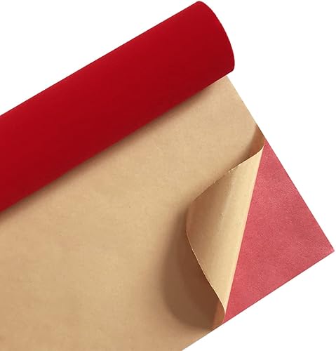 Tela de fieltro autoadhesiva, forro de terciopelo suave para cajones, tela de terciopelo para arte y manualidades, forro de fieltro para joyero,