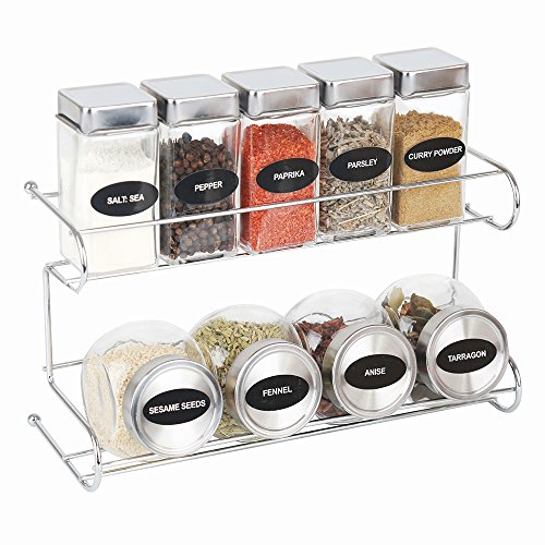 200 Printed Spice Labels Includes Waterproof 160 Spice Jar Label Stickers, 40 Blank Write-On Labels, 1 Chalk Marker Pen, 1 Silicone Collapsible Funnel To Pour Spices Into Jar By Hanindy. #TOP5