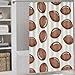 Footballs Pattern U.S.A Bath Curtain Waterproof Shower Curtains with Hooks for Bathroom Showers and Bathtubs 56.30x70.87Inch（143x180cm）