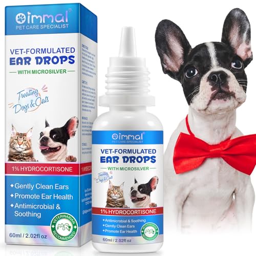 YijiaXingzhou Ohrentropfen & -Reiniger für Hunde & Katzen: Wirkt gegen Entzündungen, Juckreiz, Hefepilze & Ohrmilben. Entfernt schonend Ohrschmalz und neutralisiert Gerüche