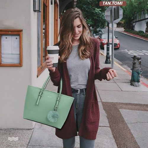 Image of TANTOMI Tote Bag for Women Large Purse Top Handle Ladies Shoulder Bags for Office School Shopping