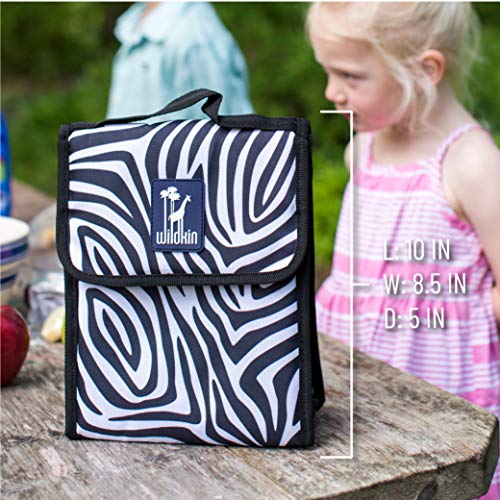 Wildkin Kids Insulated Lunch Bag For Boys And Girls, Lunch Bags Is Ideal Size For Packing Hot Or Cold Snacks For School And Travel, Mom's Choice Award Winner, Bpa-Free (Zebra) #TOP24