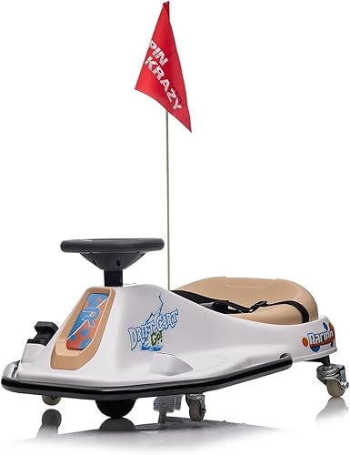 FINITO Juguete de montar, cambio de kart para 24V7AH - Go Kart eléctrico de deriva para niños, interruptor de alta y baja velocidad y sistema de