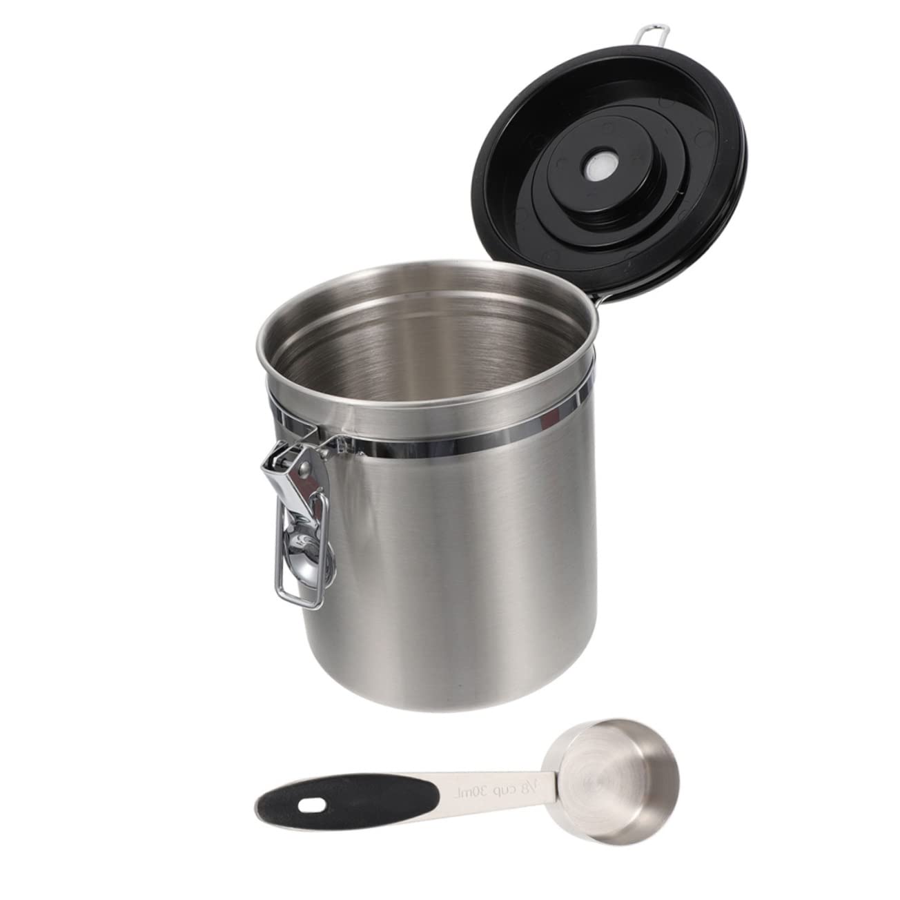 Unomor Airtight Sealed Storage Jar for Pet Treats Cat Dog Food Container with Spoon for Grain and Snack Storage