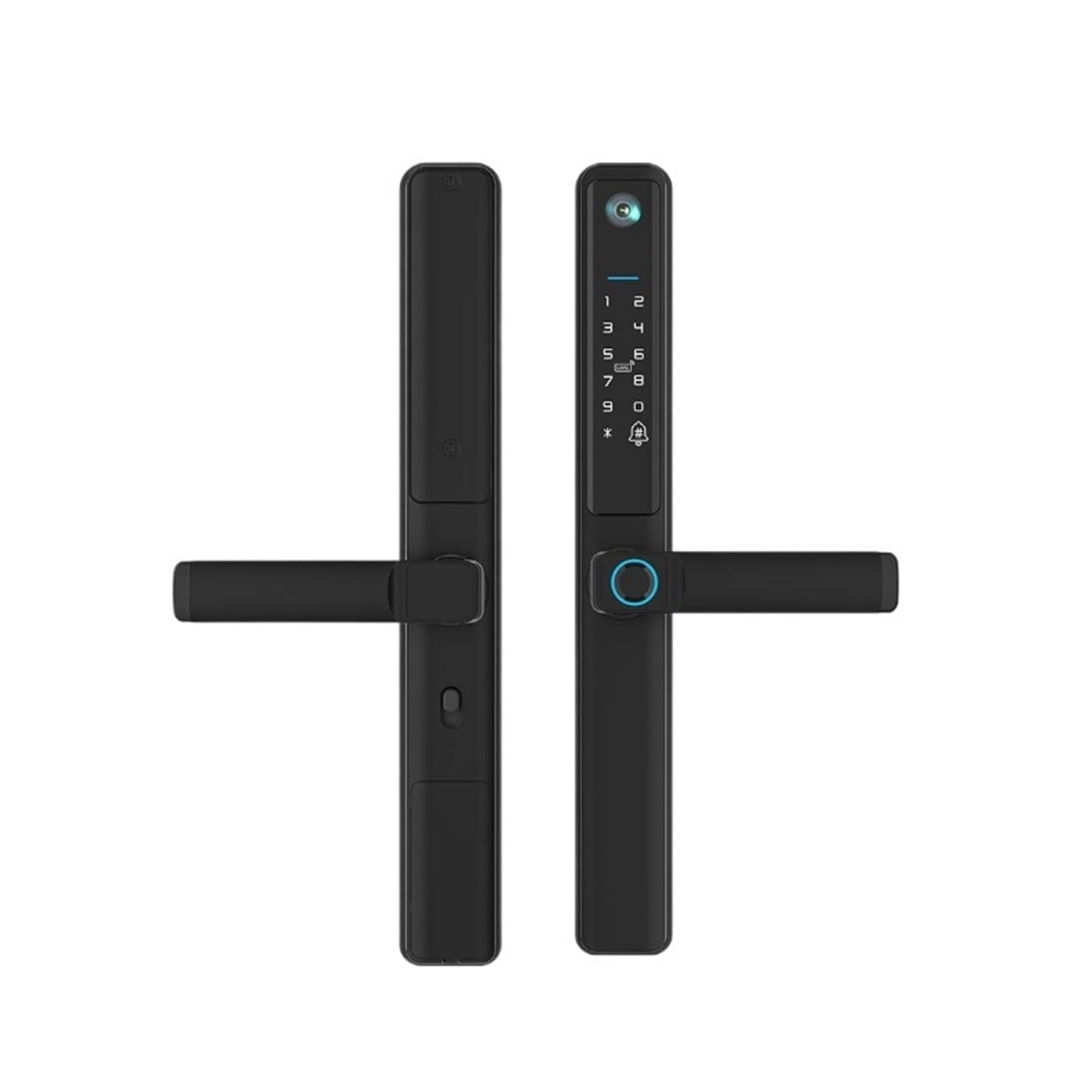 Blekwetaat Nero Fingerprint Sliding Door Smart Lock Biometric Electronic Slim Thin Door Lock Keyless Entry, For Home Office Smart Door Lock
