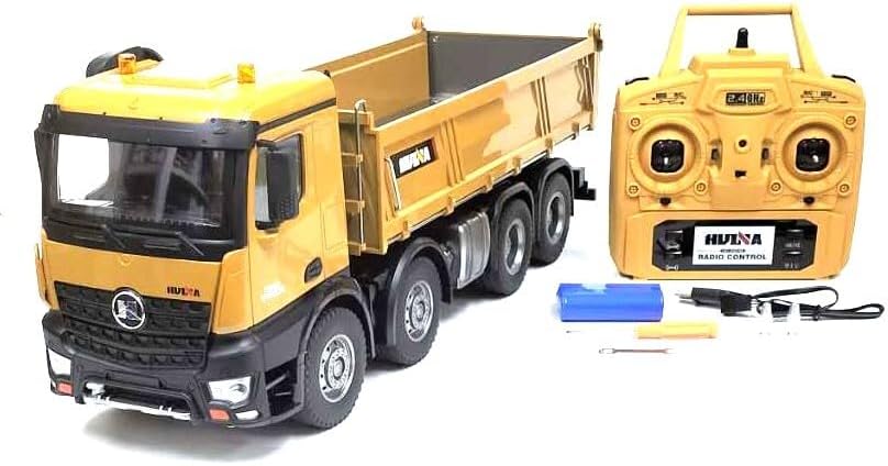 1/14サイズ 8輪ダンプカーラジコン HUINA1536 メタル部品使用 【公式通販】