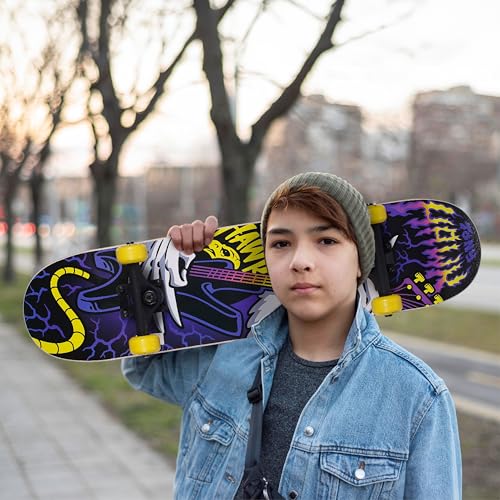 Image of Tony Hawk 31 inch Skateboard - Signature Series 1 Skateboard with Pro Trucks, Full Grip Tape, 9-Ply Maple Deck, Ideal for All Experience Levels