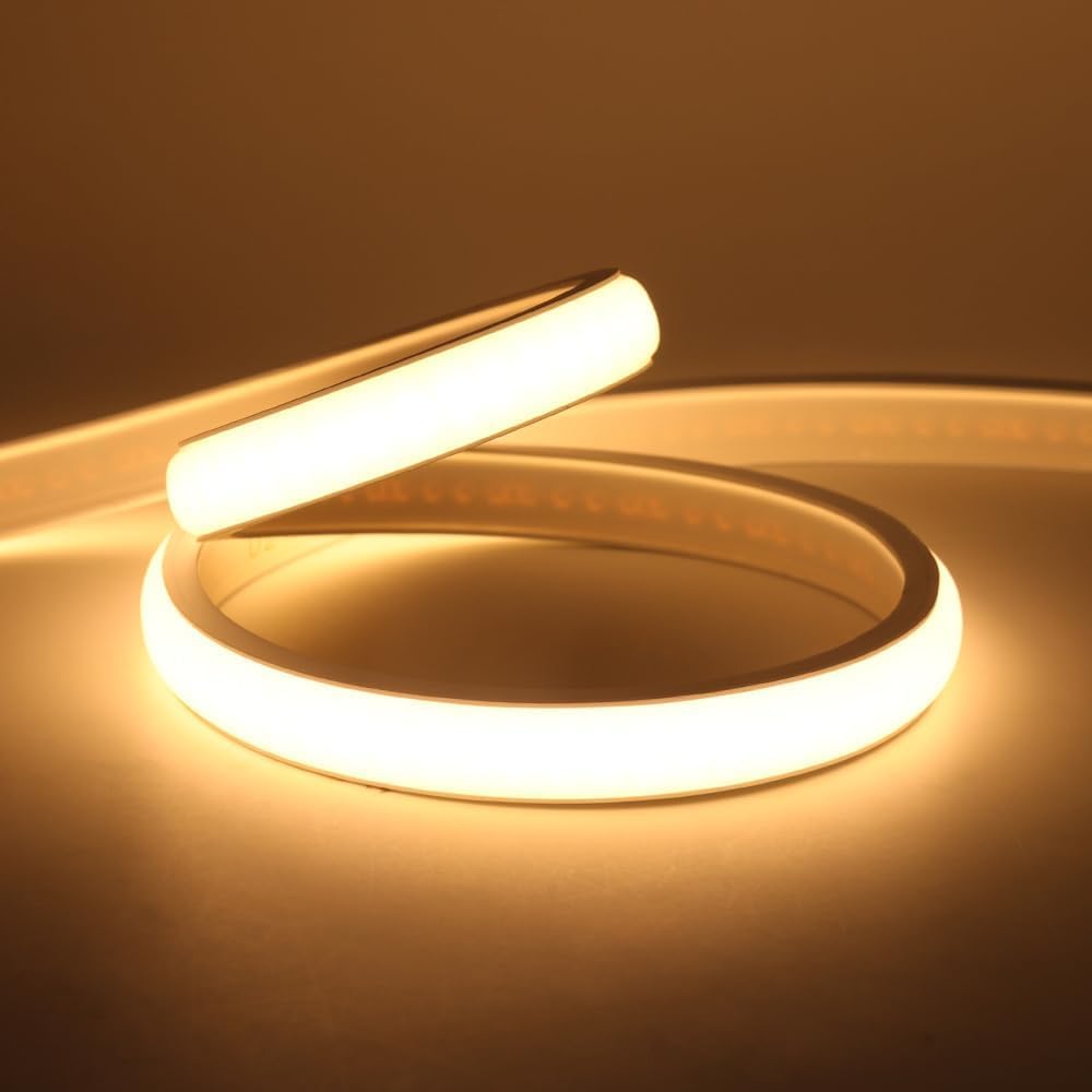 Dimmbare LED-Lichtleiste, 16 m, wasserdicht, flexibel, Lichtschlauch mit Dimmer, für Haus und Außendekoration