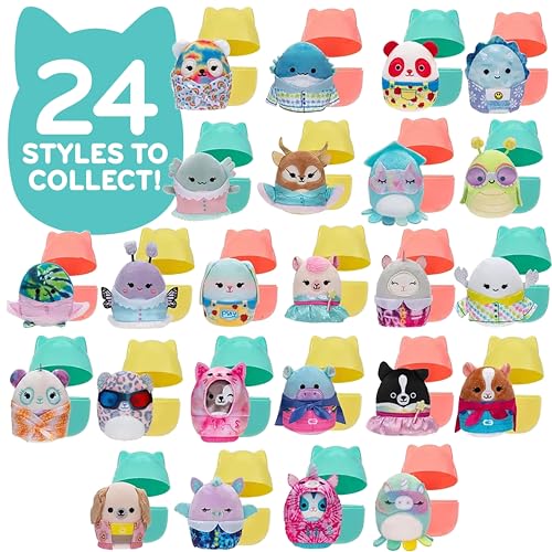 Image of Squishmallows Squishville Series 12 Mini Mystery Plush Blind Capsule (1 Pack) Official Jazwares Collectible Stuffed Animal Toy - Soft Squishy Surprise Plush Figure Gift for Kids, Boys, Girls