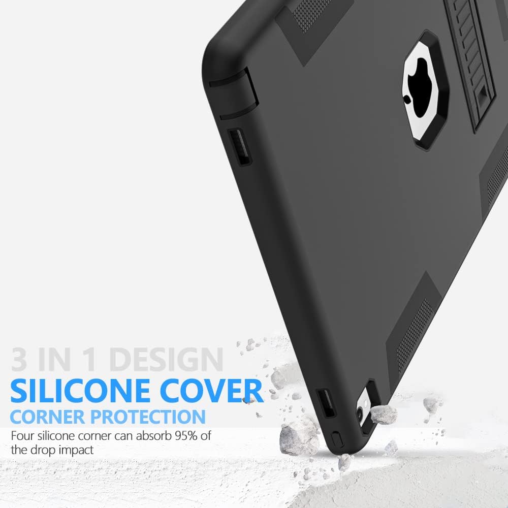 Puxicu Case for iPad Pro 12.9 Case 2017/2015 (Old Model,1st & 2nd Gen), Heavy Duty Rugged Protective, Cover for iPad Pro 12.9" (Model: A1584 A1652 A1670 A1671), Black - Image 3