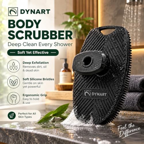 Image of Soft Silicone Back Scrubber Long Handle Bath Brush + Body Scrubber Bath Brush + Scalp Massager for Hair + Face Scrubber Brush + Ice Face Roller Combo, Super-Exfoliating & Lathering Body Scrubber, Shower Brush | BPA-Free | for Men and Women (With A Free Hook 2-pcs)