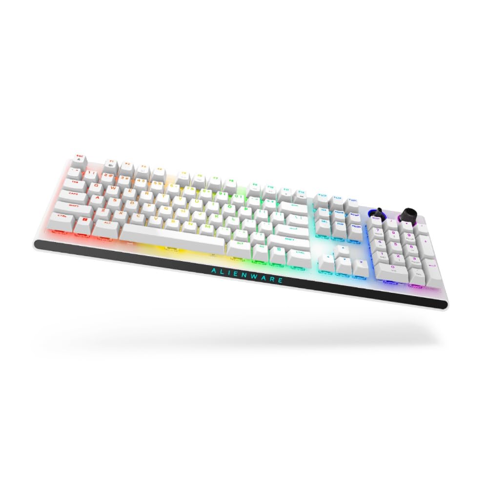 Alienware Tri-Mode bezprzewodowa klawiatura gamingowa – AW920K (Lunar Light)