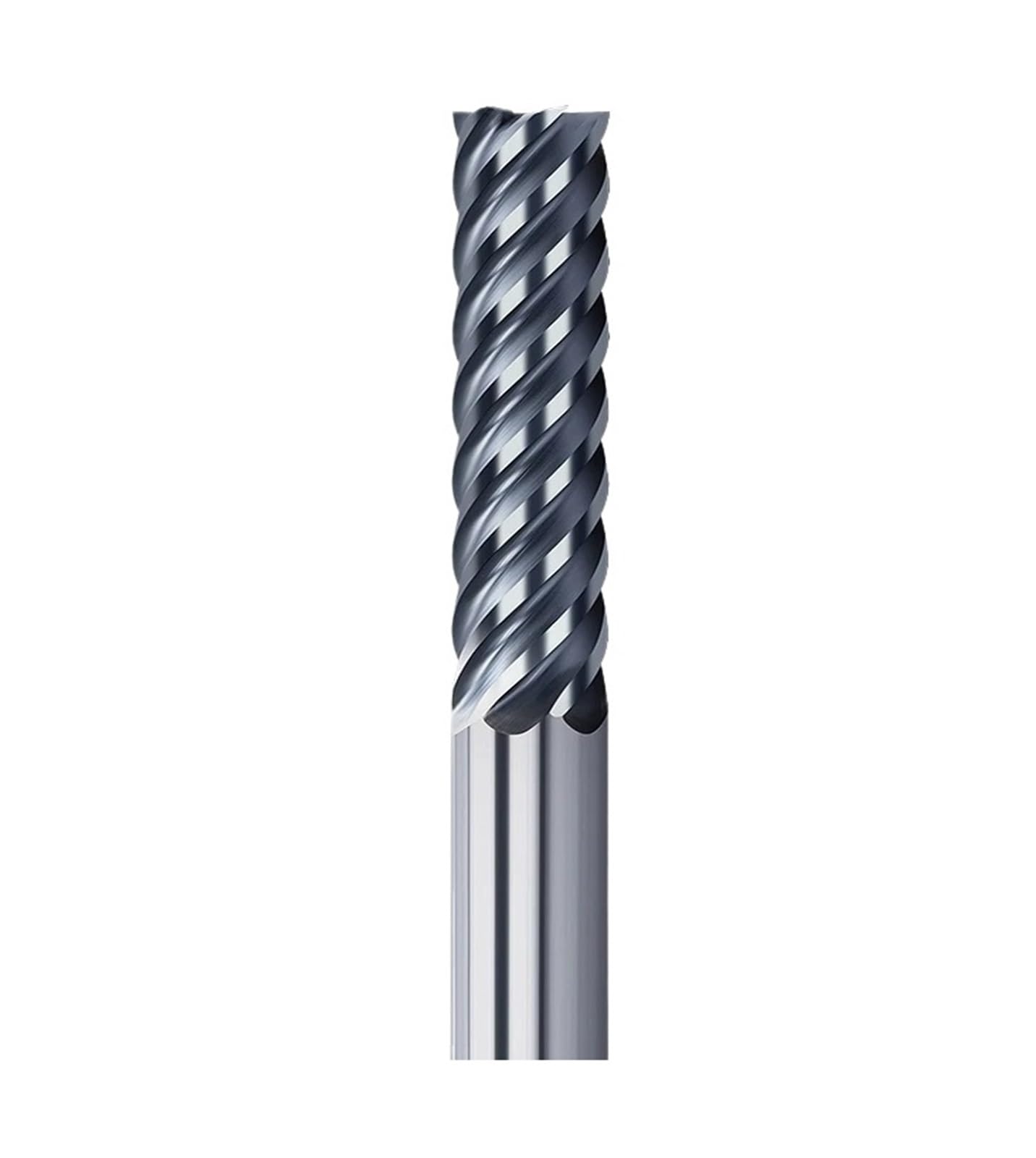 Fresa De Carburo 6 Flautas, Metal Y Acero Con Dientes Tungsteno, Fresadora Acabado CNC, 1 Ud(Black HRC65,20X50X100L)