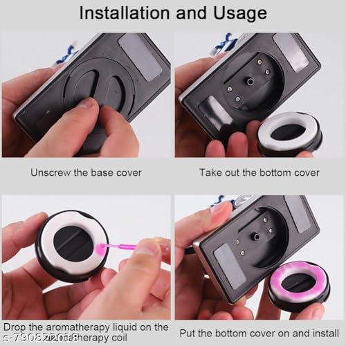 Image of Qawachh Rotating Tyre bicycle Solar Perfume Car Dashboard Decorative Items Freshener & Aromatherapy Bicycle Perfume Pieces Smell Eliminator
