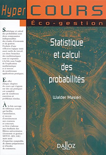 Télécharger Statistiques et calcul des probabilités PDF Ebook En Ligne
