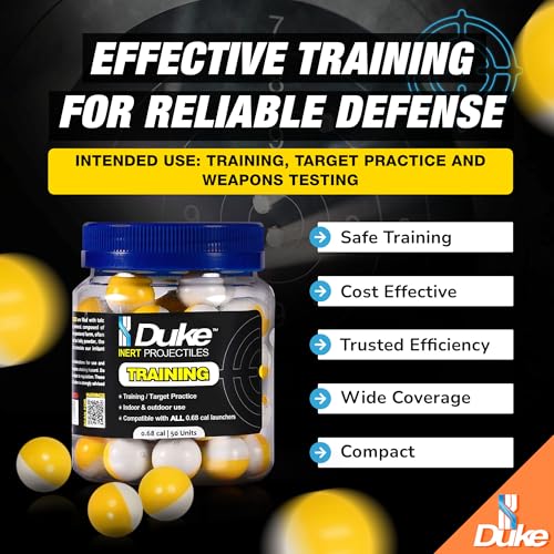 Projectiles inertes .68 Duke Training pour entraînement et défense