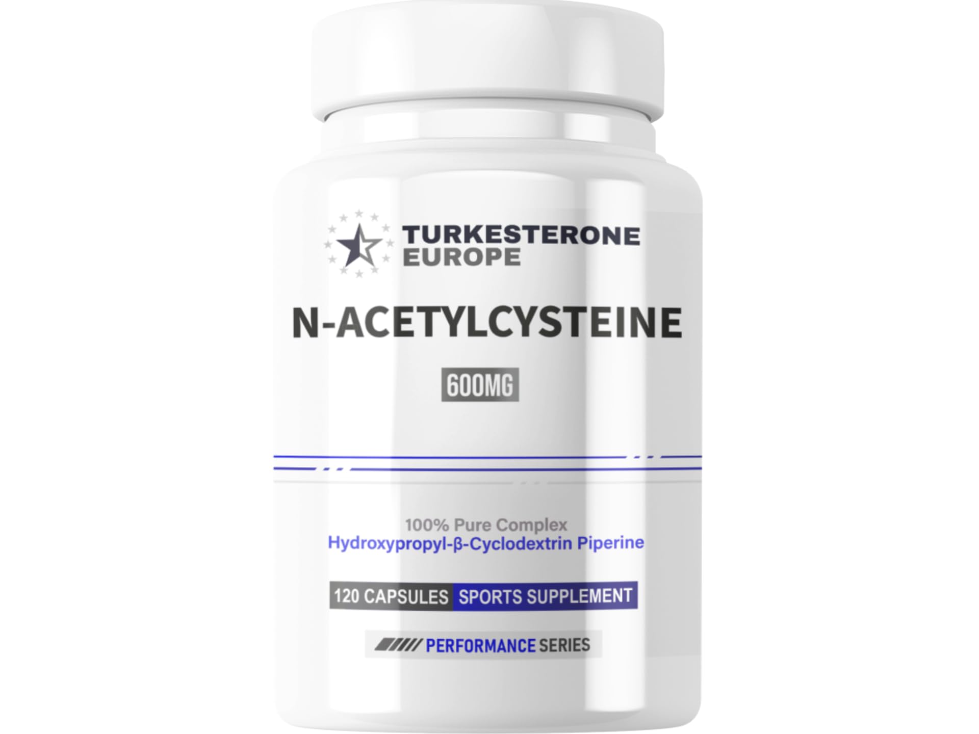 NAC (100% N-Acetilcisteína) Complejo con HydroPerine™ - 120 Cápsulas (600mg) - Apex