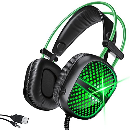 AirSound Alpha-7 Stereo Gaming Headset for Noise Cancelling Over-Ear...