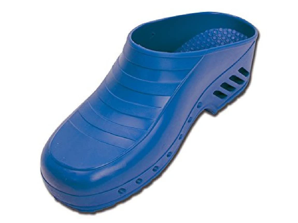 Gima - Sabots Professionnels, Anatomiques, Unisexe, Antidérapants, Antistatiques, Tige Non Perforée, Semelle Perforée, Couleur Bleu électrique, Taille EU 40, 1 Paire