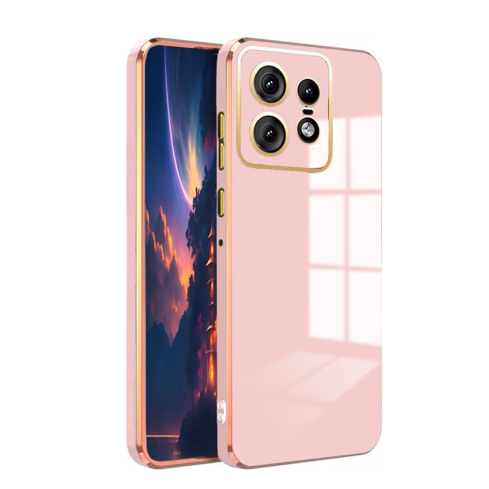 V-TAN Electroplated Chrome 6D with Camera Protection| Slim Shockproof | Soft TPU | Back Cover Compatible with Motorola Edge 50 Pro (Pink) (B0DBHCGBPP) Amazon Price History, Amazon Price Tracker