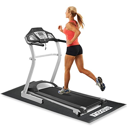 YOGU Exercise Equipment Treadmill Mat Heavy Duty Thin Strong Home Gym Protective Flooring Mat 2.5 x 6 Feet … (Thick) - Thumbnail 2