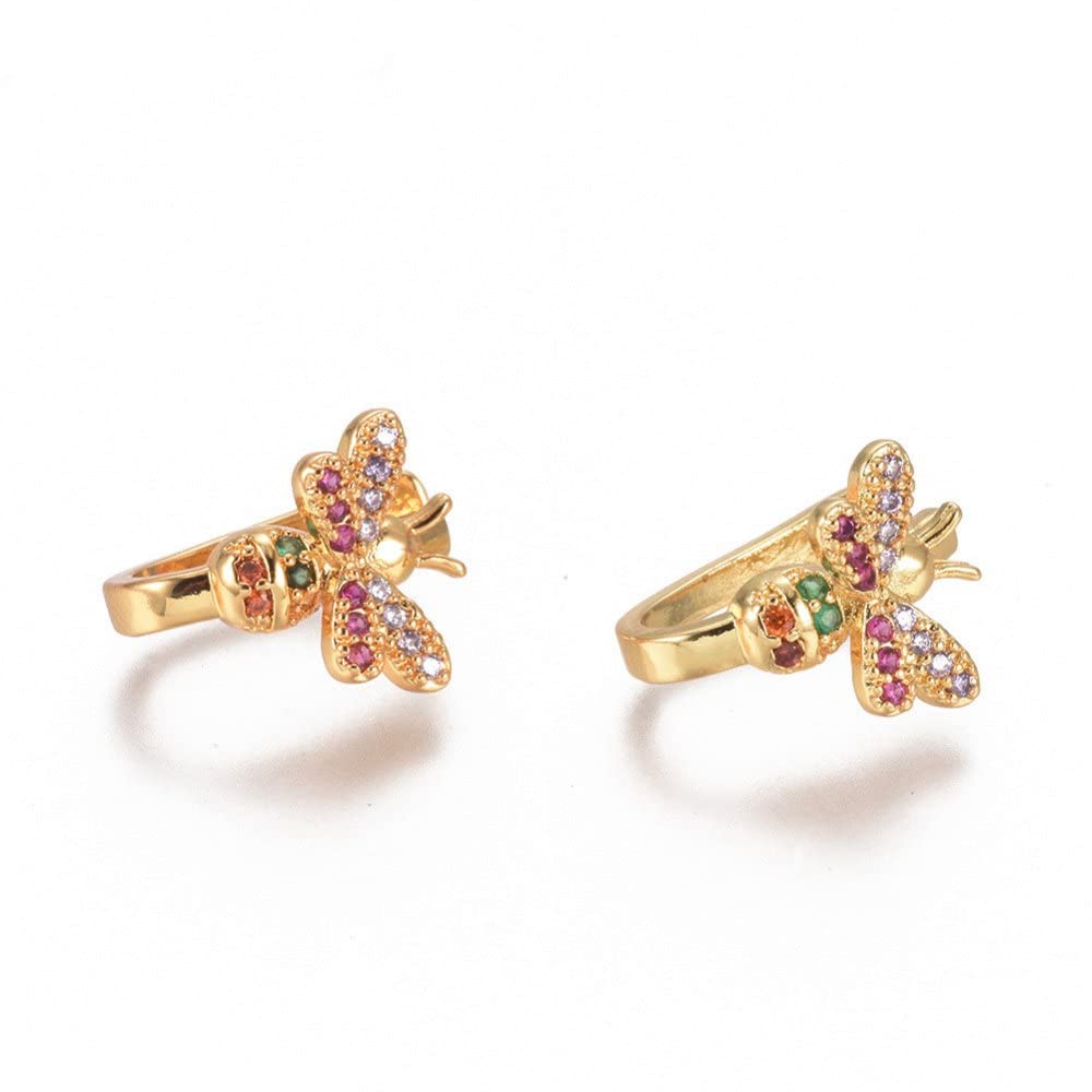 Via Mazzini Fashionable Gold Plated Butterfly Colourful Crystals Non-Pierced Clip-On Ear Cuff Earrings For Women And Girls (ER2082) 1 Pair (B0BQ3KV1ZD) Amazon Price History, Amazon Price Tracker