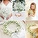 Waipfaru 12Pcs Babys Breath Artificial Flowers, 12.5 Inch Baby Breath Flowers Artificial Bulk, Real Touch White Fake Flowers, Faux Babies Breath Gypsophila for Wedding Home Decor Floral Arrangement
