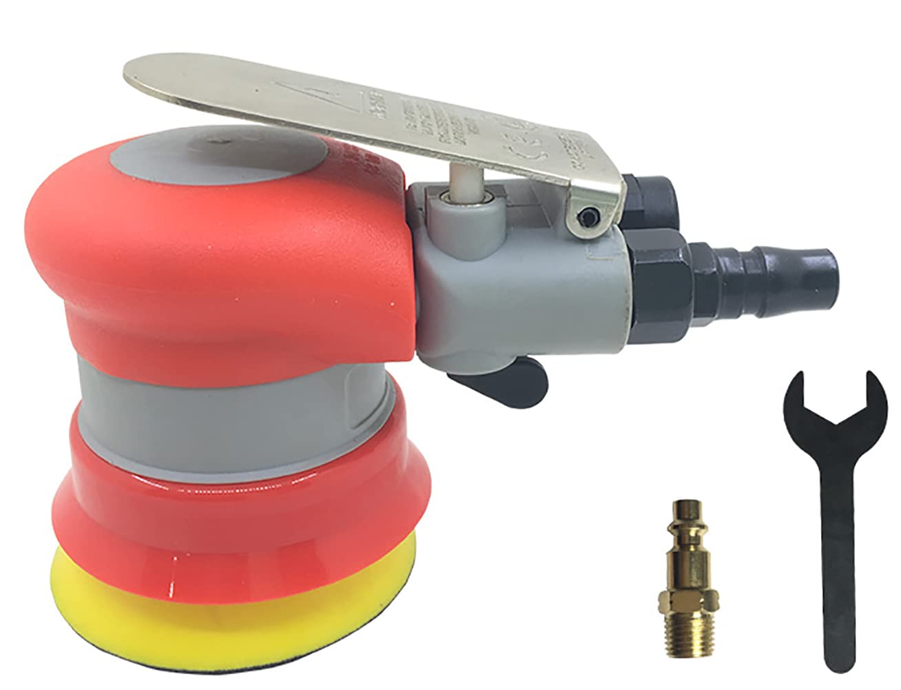 Air Random Orbital Sander 3inch– Pneumatic Palm Sander – 3” x 0.59” Diam.disc sanding Pad For Wood, Composites, Metal