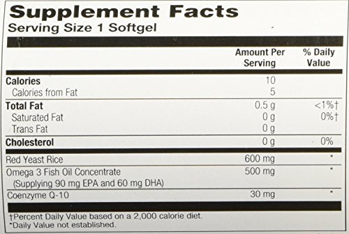 Kal Red Yeast Rice COQ10 Omega 3, 60 Count