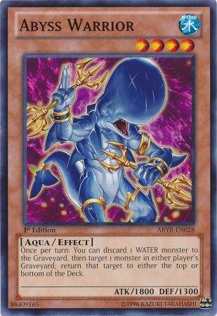 YU-GI-OH! - Abyss Warrior (ABYR-EN028) - Abyss Rising - 1st Edition