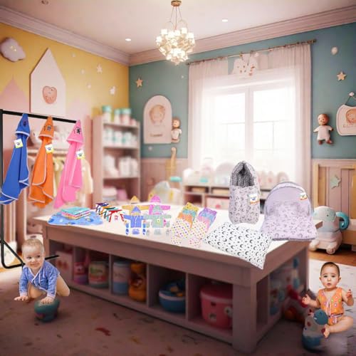 Image of Baby Complete Clothing Set 56 in 1 Essentials Kit Combo Set 0-6 Months (Grey)