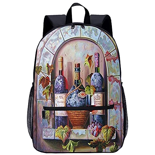 Mochila escolar unisex espaciosa contra el desorden mochila de ocio impresa 3D