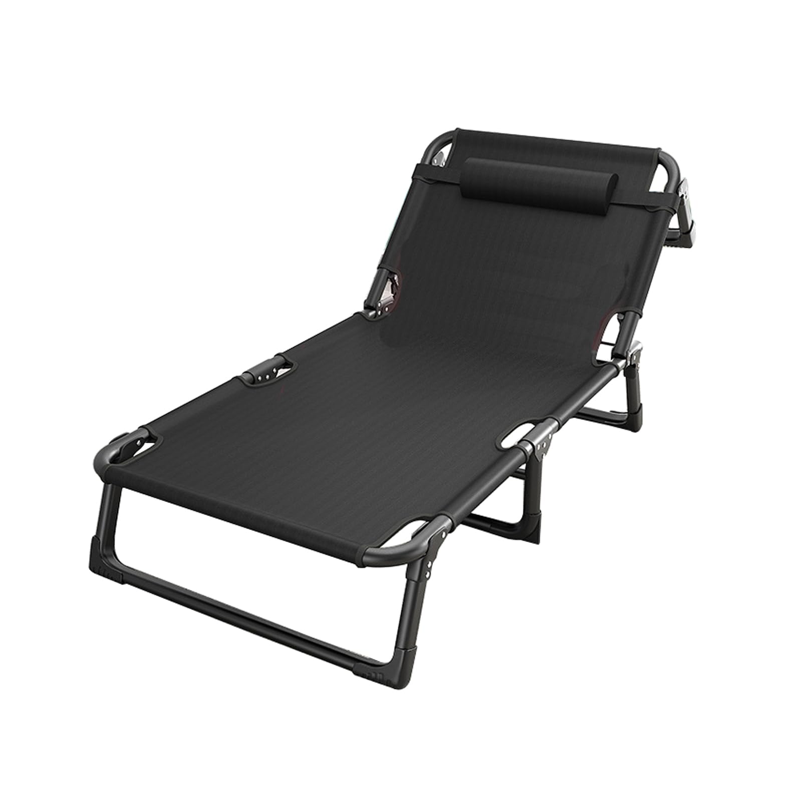 Sedia da salotto pieghevole portatile, regolabile, reclinabile, leggera, per esterni, patio, balcone, spiaggia, comoda e versatile (A)