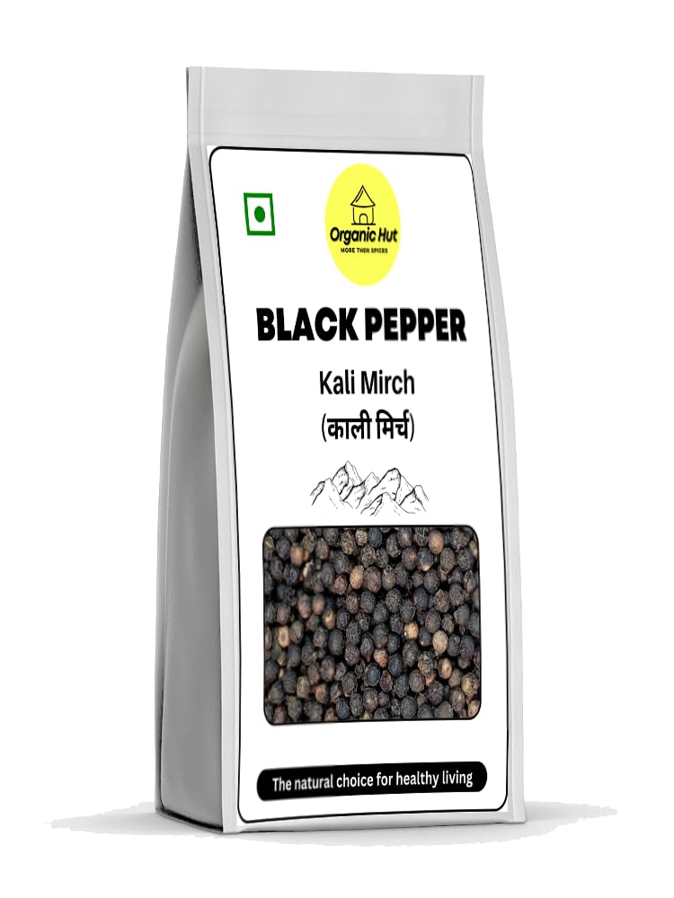 Organic Hut Special Extra Bold Whole Black Pepper (Kali Mirch) From Wayanad Kerla | Export Quality | Whole Spices | Fresh & Pure Black Papper | (Whole Black Pepper Pack of 100 gm) (B0CKTGCJXD) Amazon Price History, Amazon Price Tracker