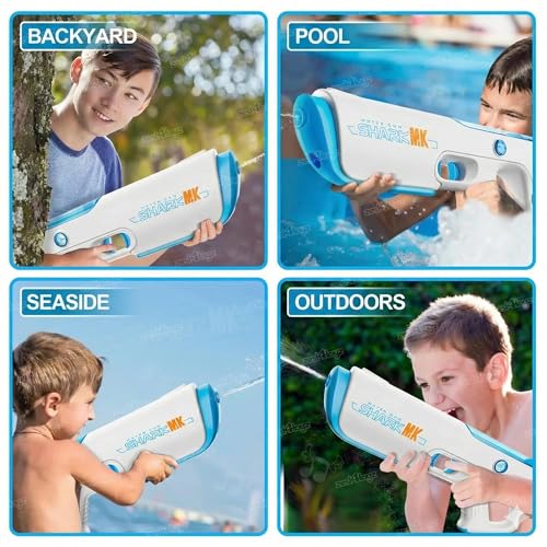 Image of Zest 4 Toyz Electric Water Gun Toy for Kids | USB Rechargeable Water Gun | Electric High-Pressure Automatic | Long-Range Shooting | Summer Beach Toy for Boys & Girls - Multi