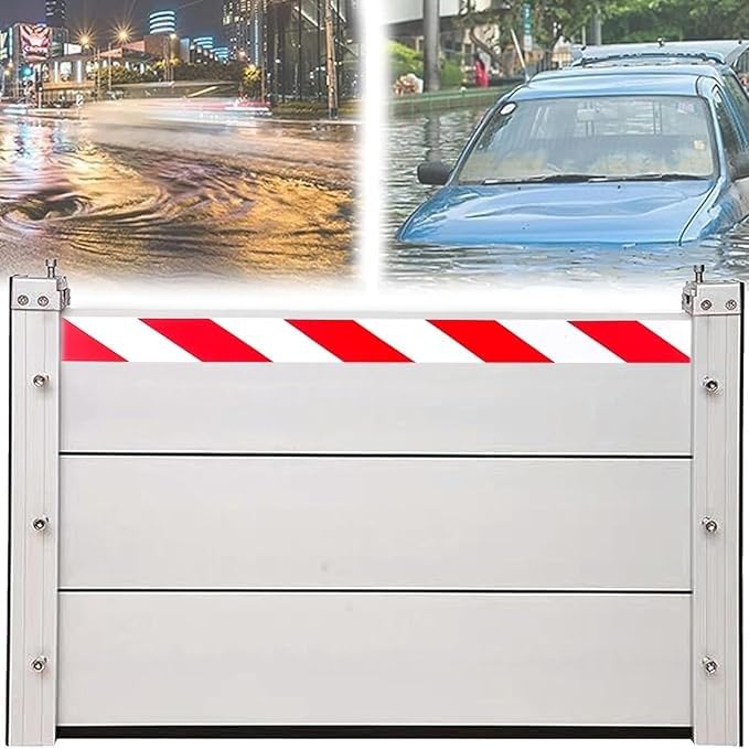 Barreras de protección contra inundaciones para prevenir daños por lluvias en sótanos