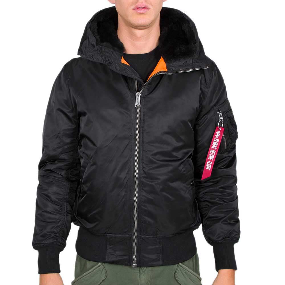 Alpha Industries Noir Hooded Bomber Ma-1